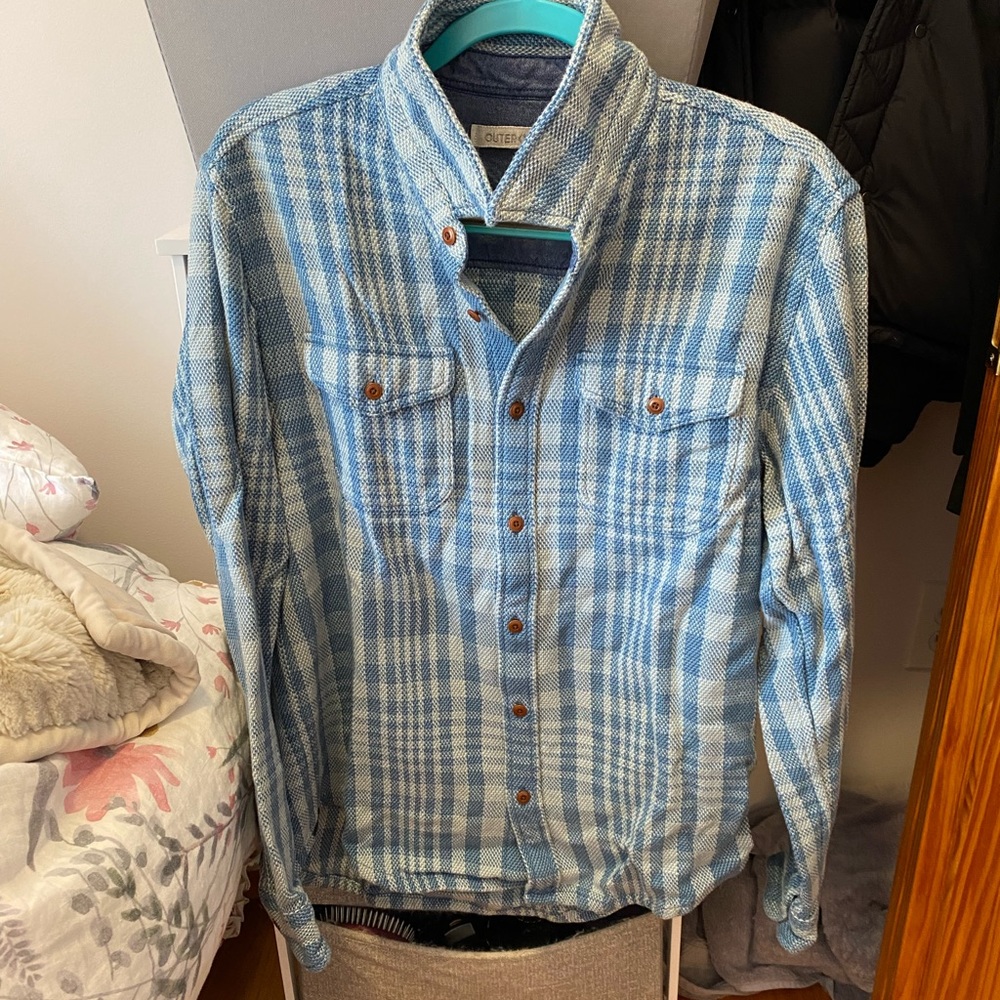 Outerknown plaid shirt brand new